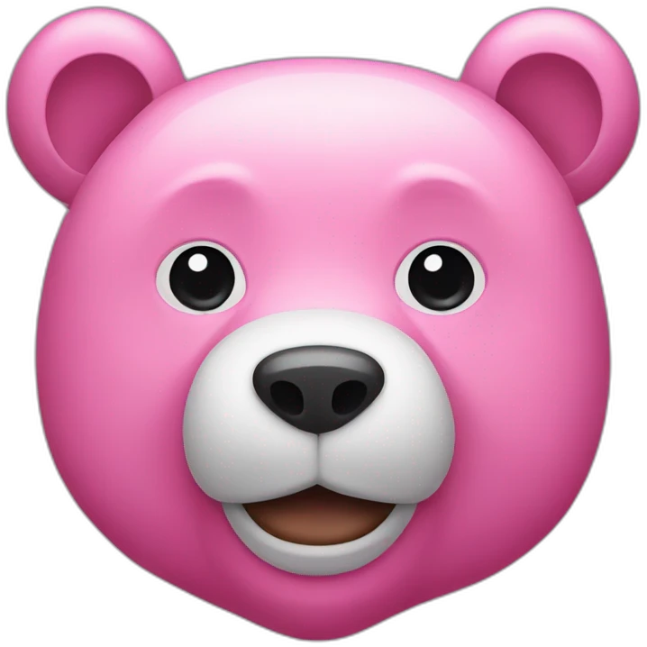 pink bear with no face emoji