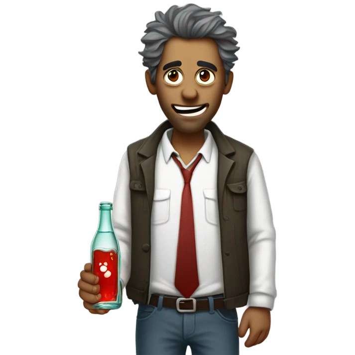 Drunk man emoji