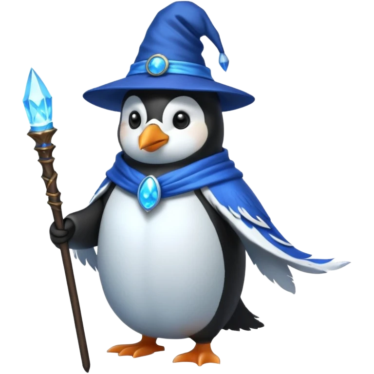 Penguin Wizard emoji