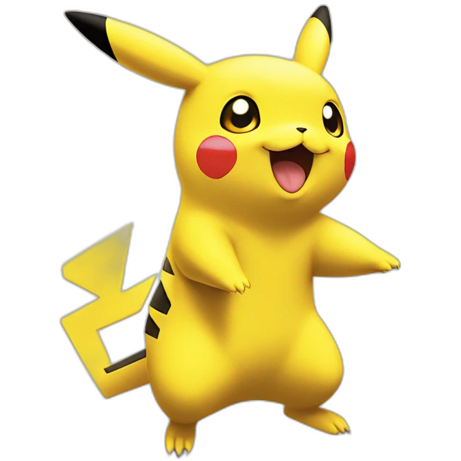 Pokemon Pikachu debout emoji