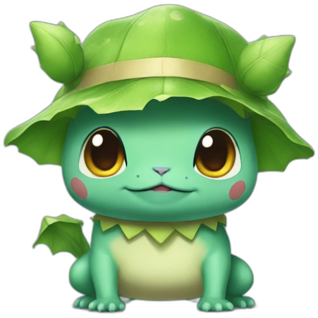 bulbasaur in a costume emoji