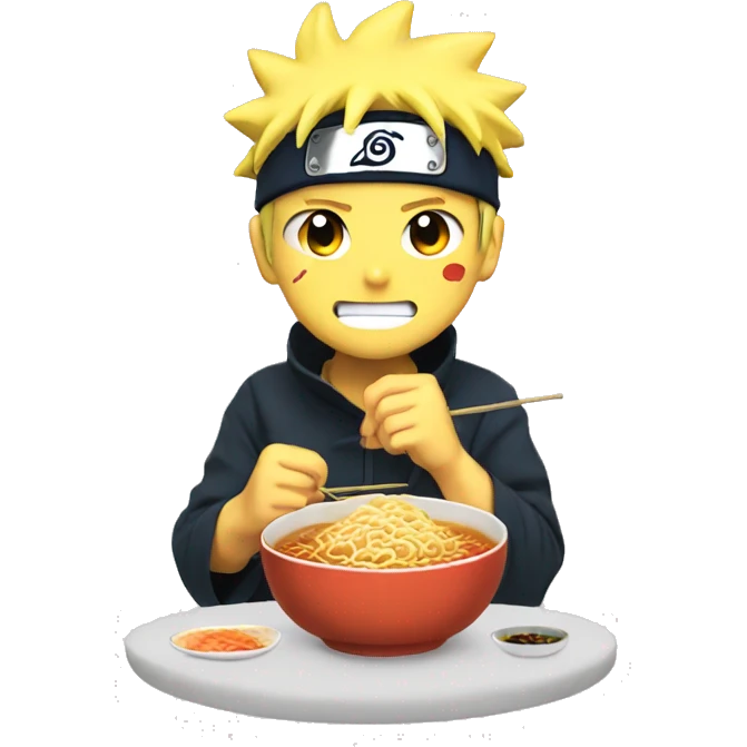 Naruto Eating Ramen emoji