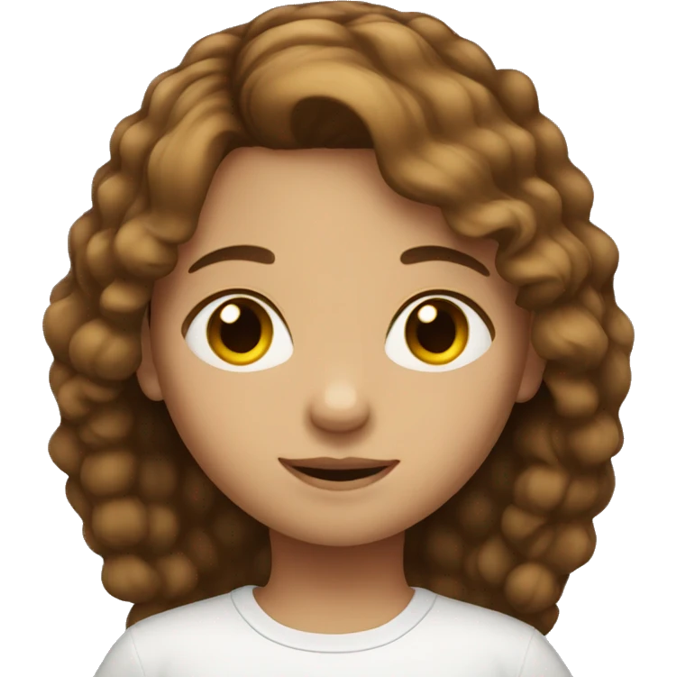Child brown hair emoji