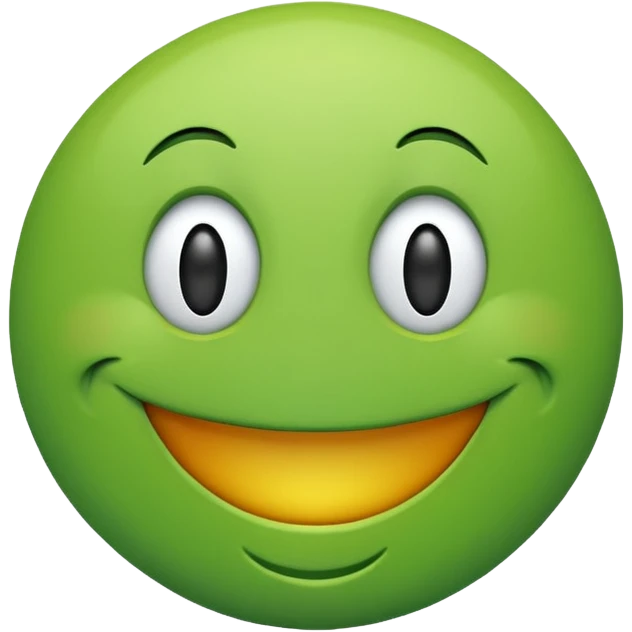 Green smiley emoji