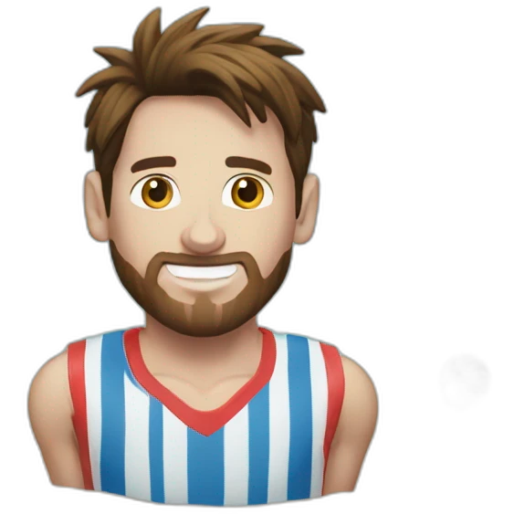 messi a la plage emoji