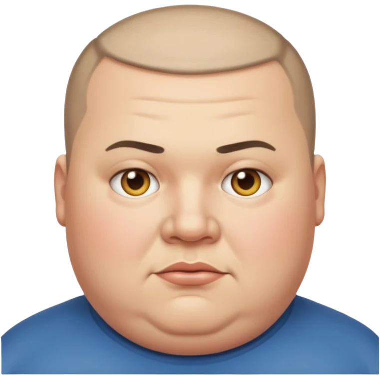 very fat guy with buzzcut emoji