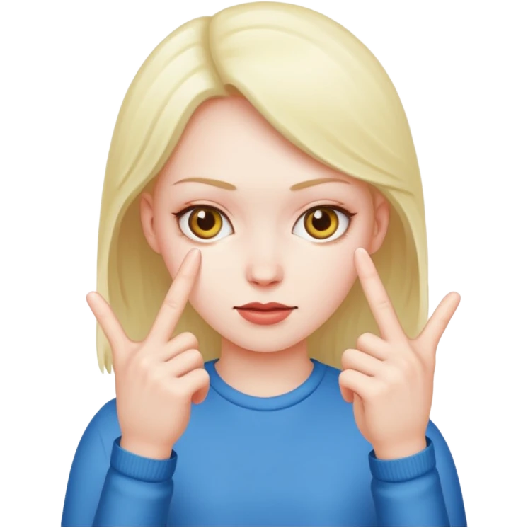 2 fingers in a pussy emoji