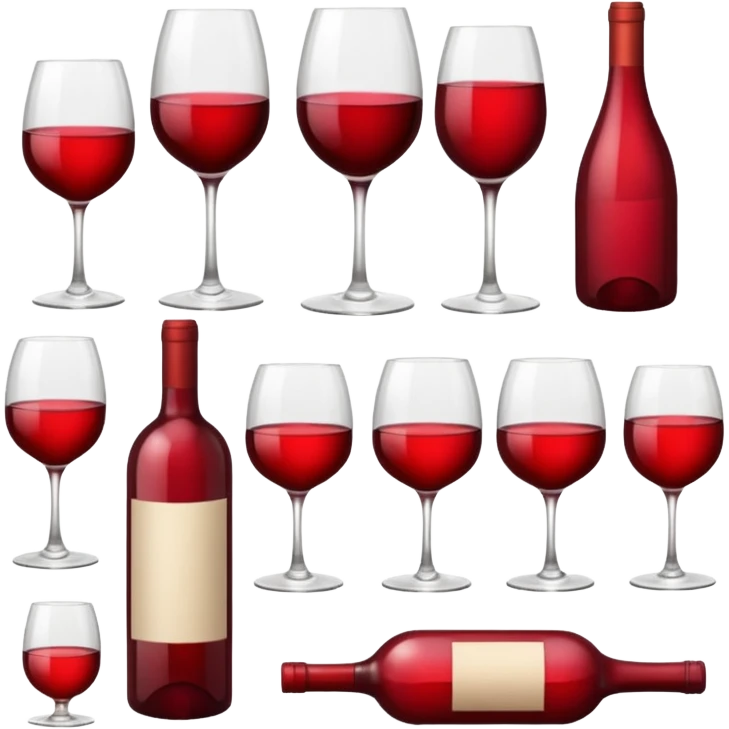 HAZ UNA lista de objetivos en color vino/rojo carmesí emoji
