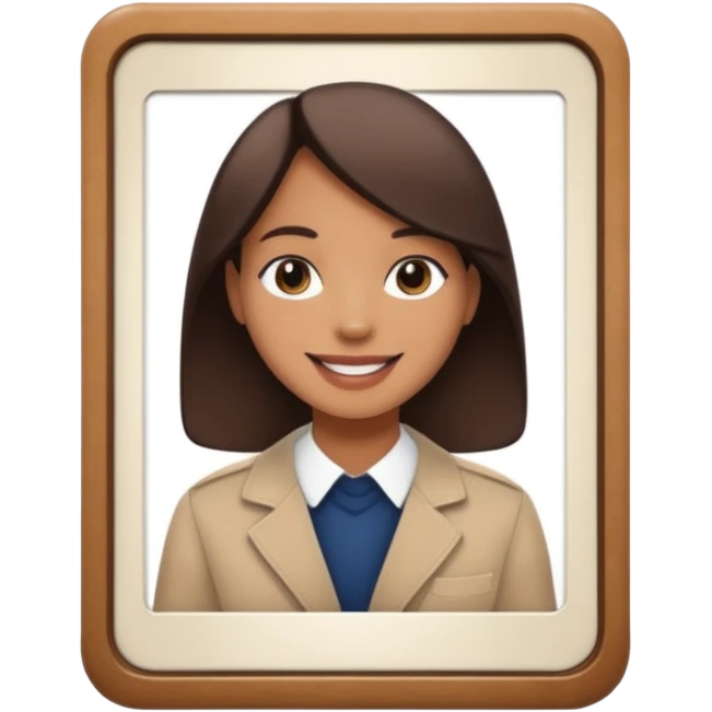 board with polaroid photo emoji