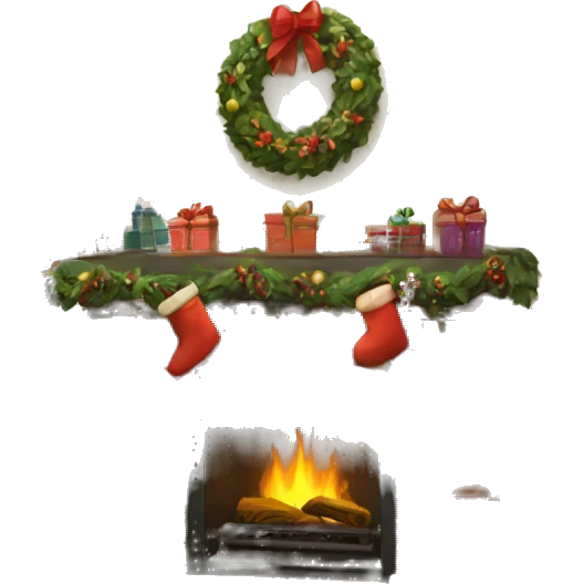 christmas fireplace emoji
