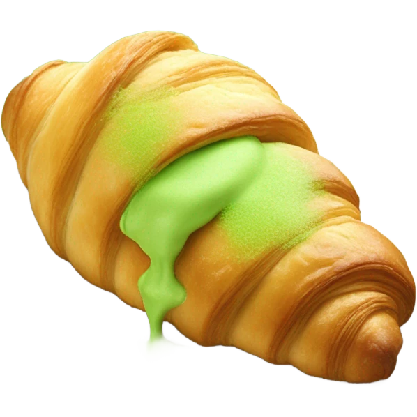 Pistachio croissant  emoji