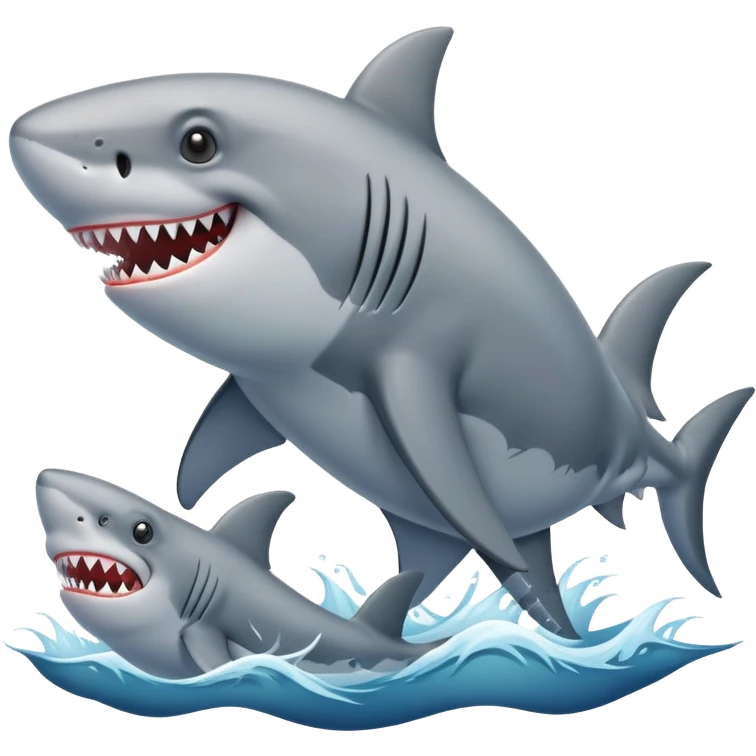 Shark with a elephant emoji