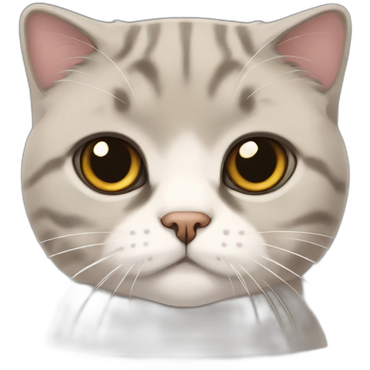 Scottish fold cat emoji