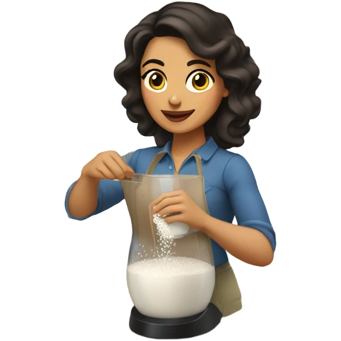 latina making horchata emoji