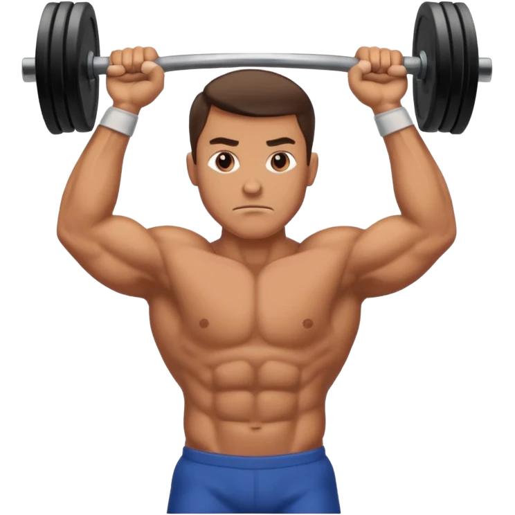 man lifting weights emoji