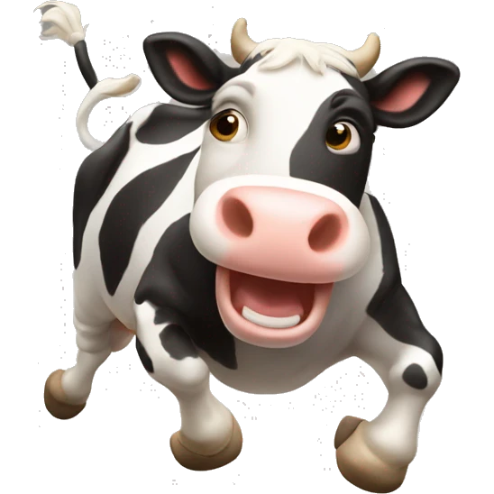 jumping cow  emoji