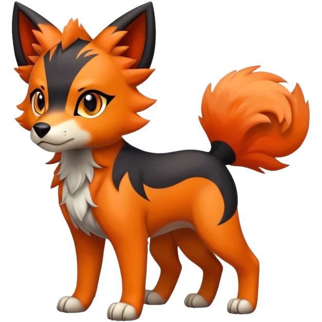 Litten-Houndour-Zorua-hybrid full body emoji