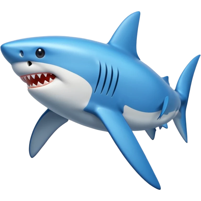 Shark blue emoji