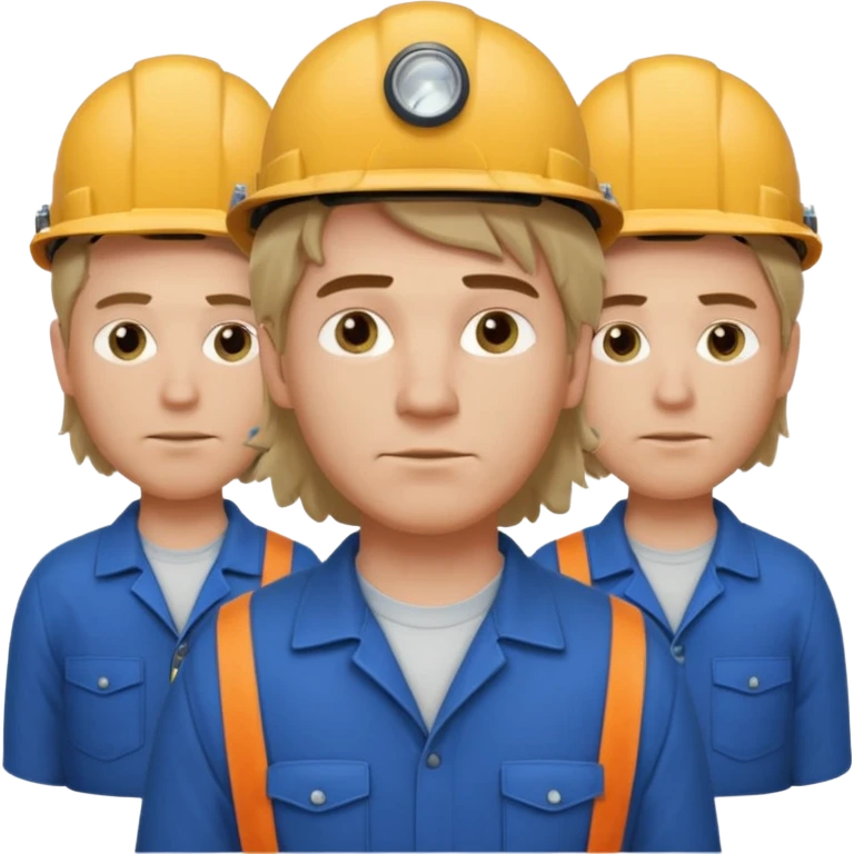 customer. 1 person only white male with shoulder normal person cloths. adult. pipeline technician change the expression and the shape of the face change the color of eyes. dont put background emoji