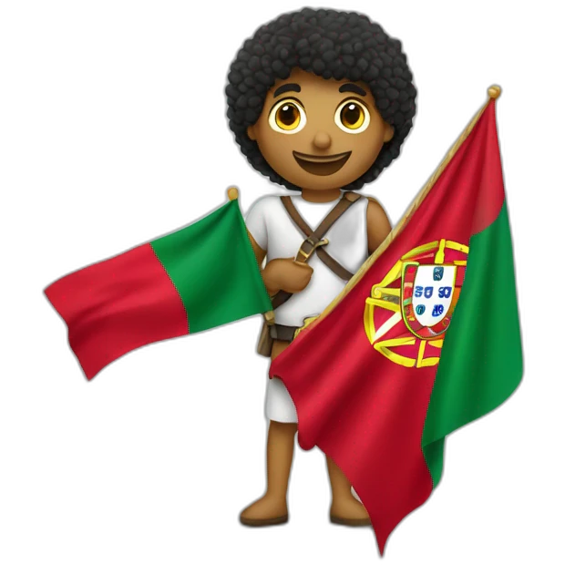 arçon avec un drapeau du Portugal  emoji