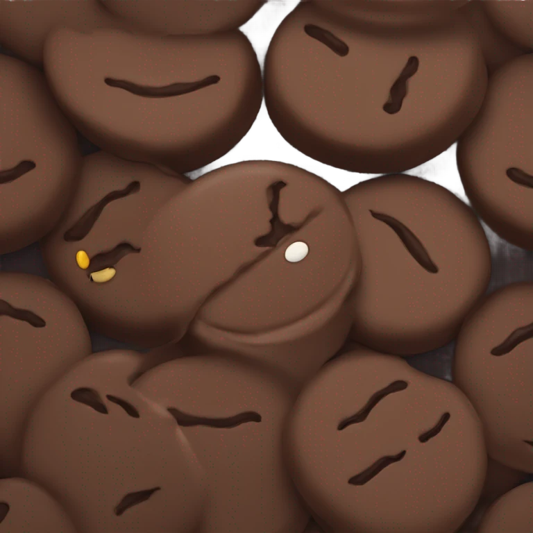 Chocolate sandwich cookie emoji