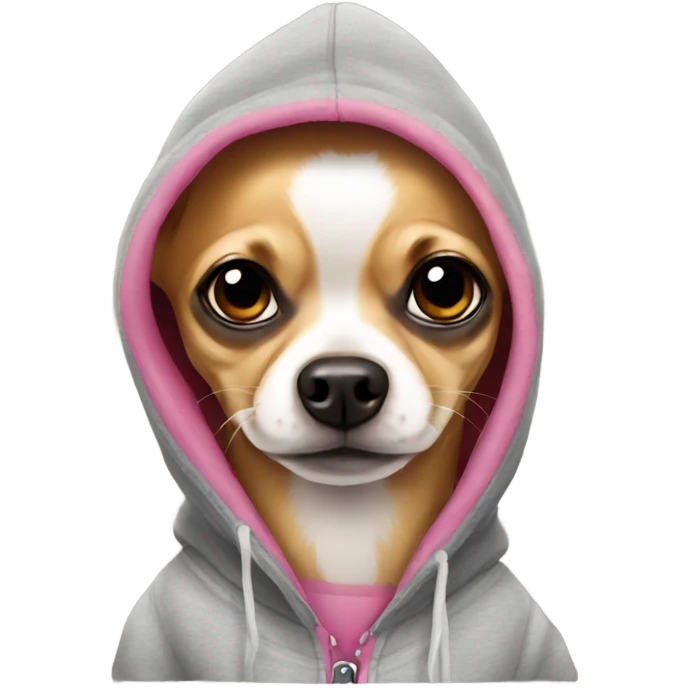 Chihuahua wearing a hoodie  emoji