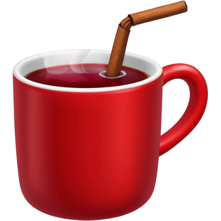 mulled wine emoji in red mug emoji