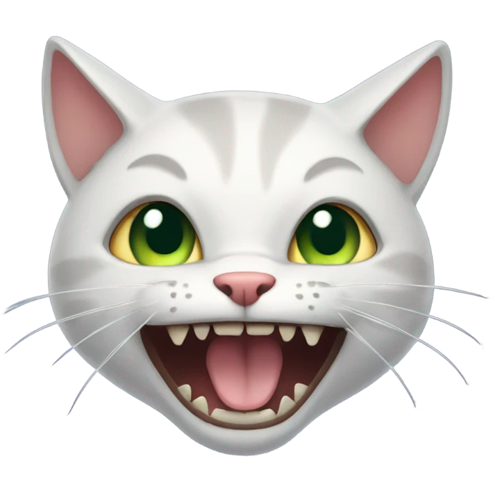 cat with fangs  emoji