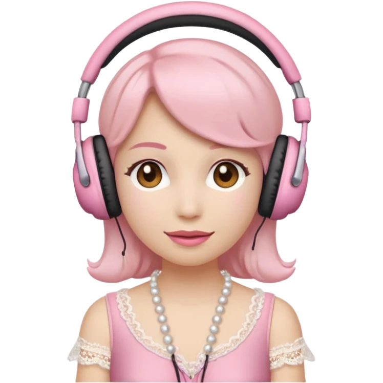 coquette emoji headphones only emoji