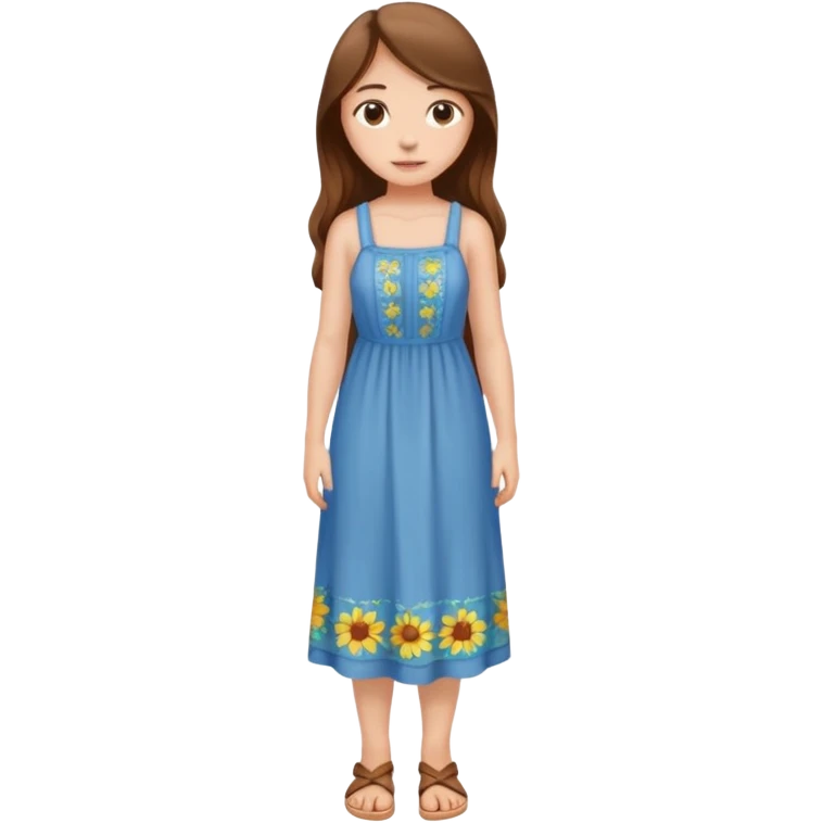 A full-length girl emoji