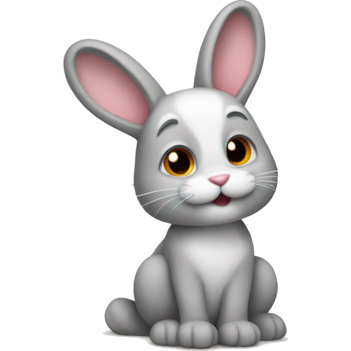 bunny with a cat tail emoji