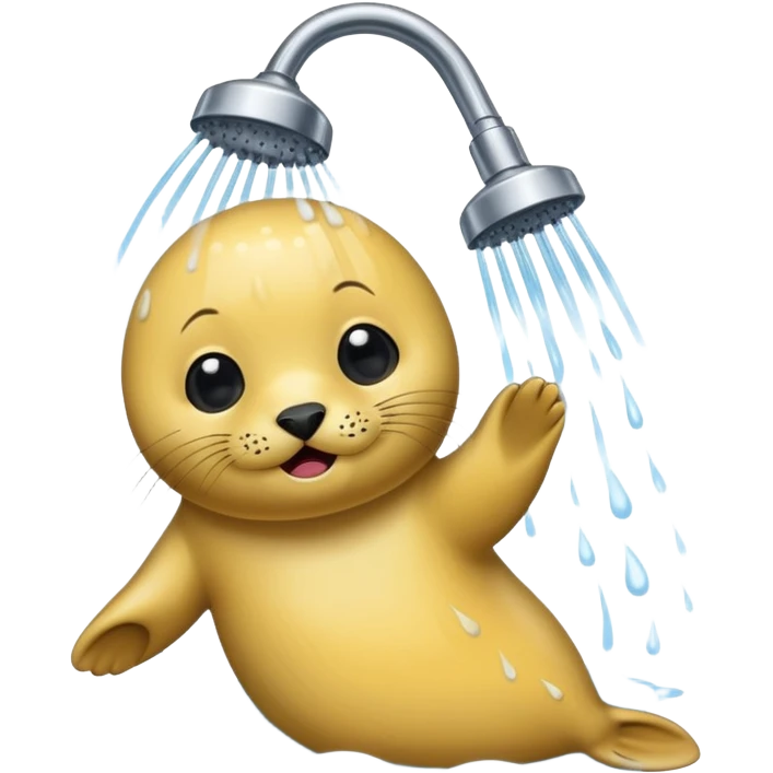 Seal in the shower emoji