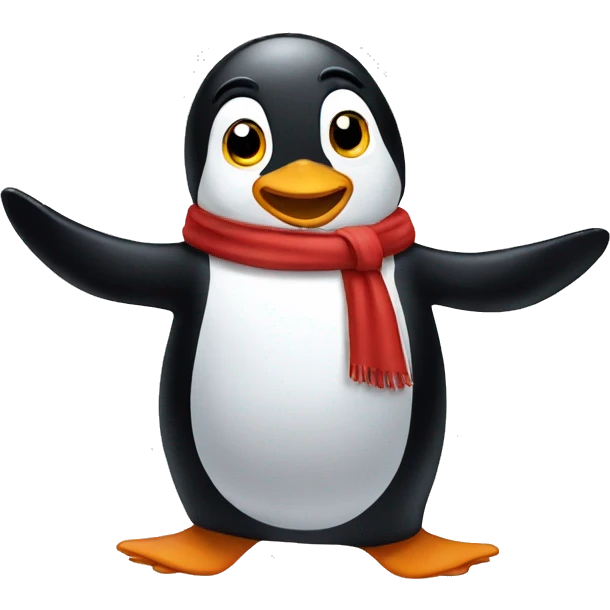 Dancing penguin emoji