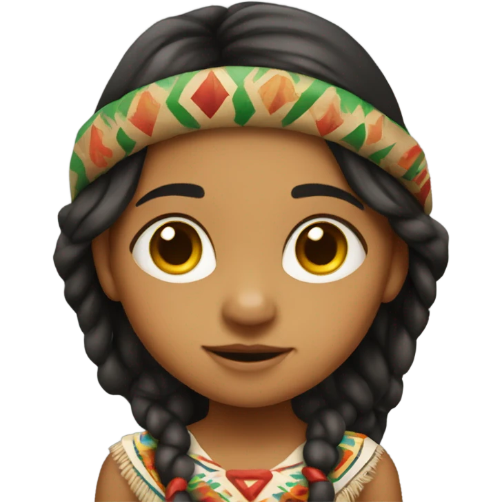 mexican indigenous small girl emoji