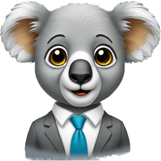 accountant koala, just the face emoji