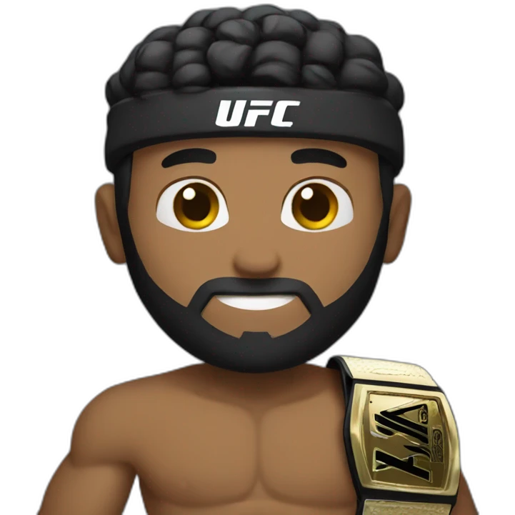 man with ufc belt emoji
