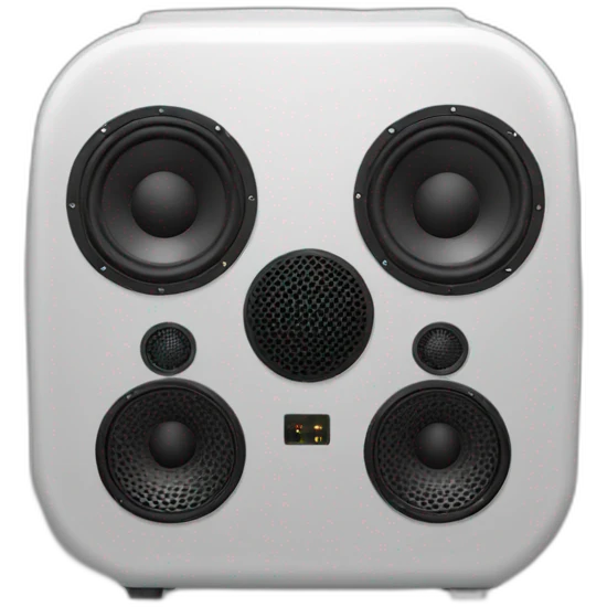 a dubstep bass speaker emoji