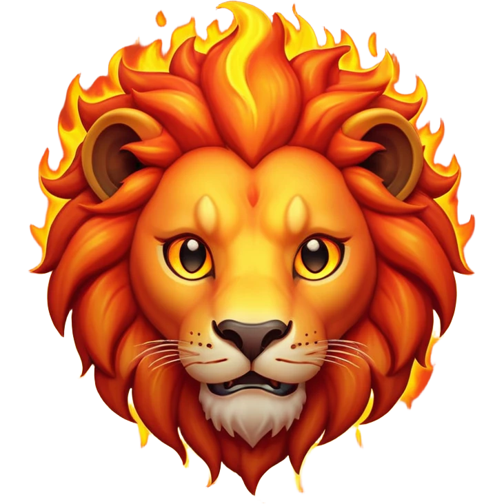 Lava lion emoji