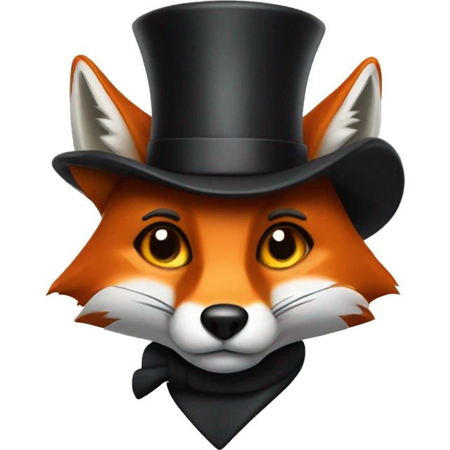 fox with top hat emoji
