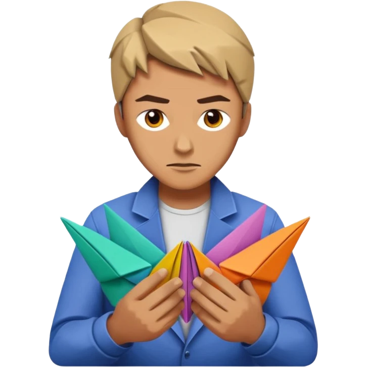 Street Origami Folder man emoji