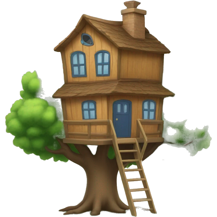 Tree house school emoji