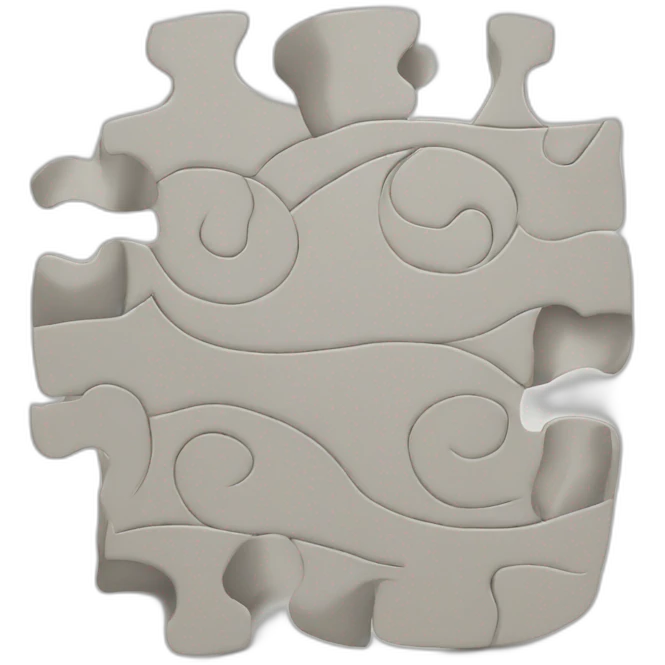 jigsaw, spiral emoji