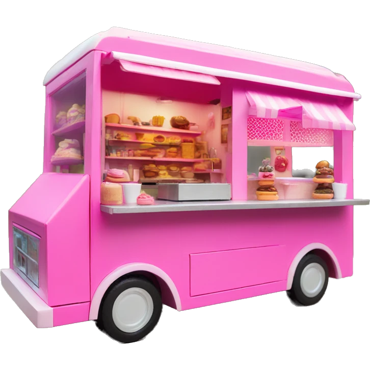 Barbie’s dream house/food truck assembled from 2 pieces  emoji