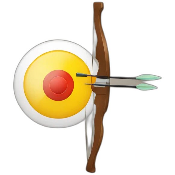 picture a target for the bow emoji