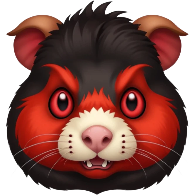 red evil demon guinea pig emoji