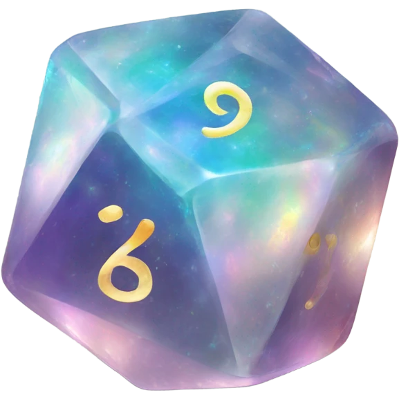 opal crystal gemstone dice emoji