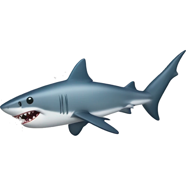 shark with funny emoji