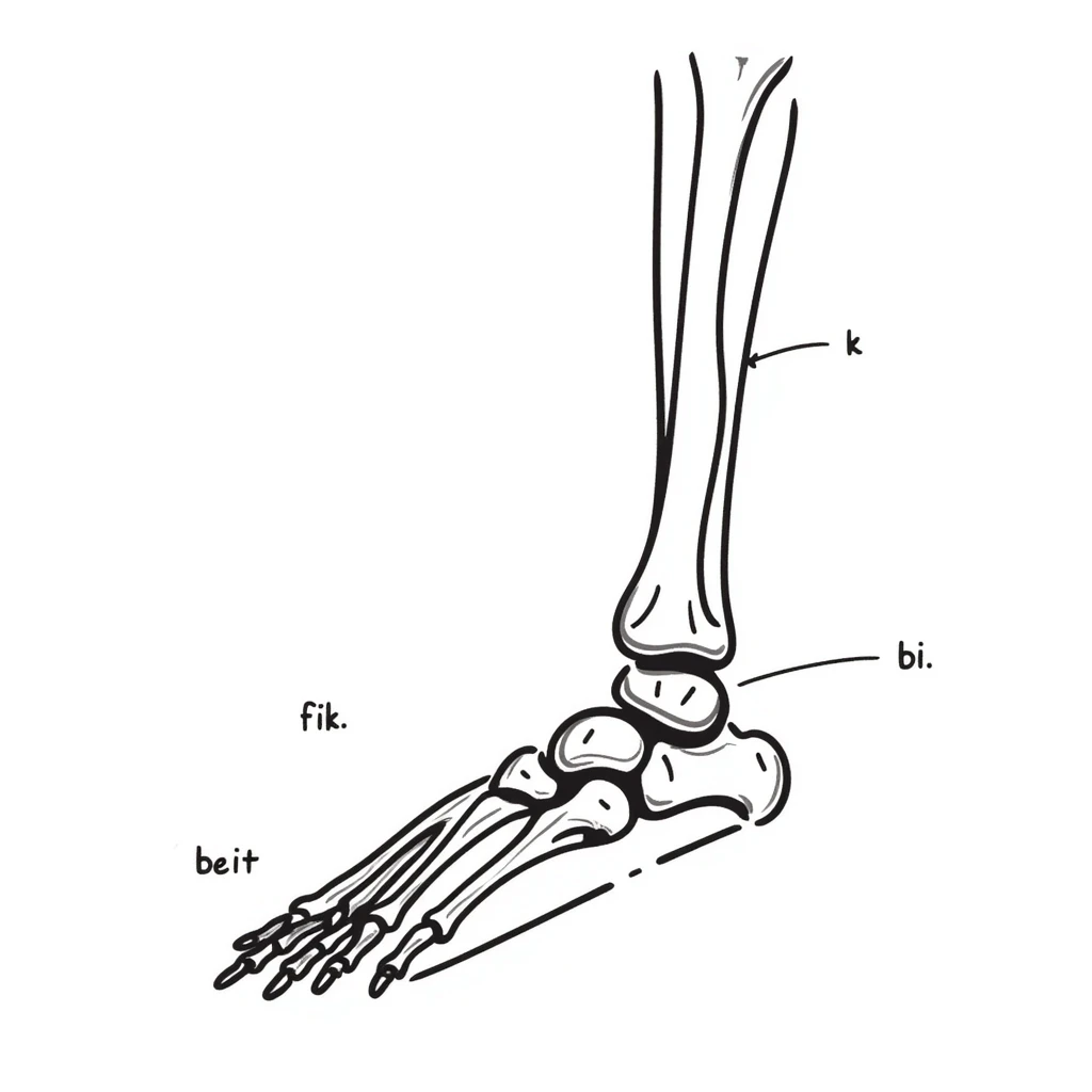 detailed foot skeleton diagram with labels emoji