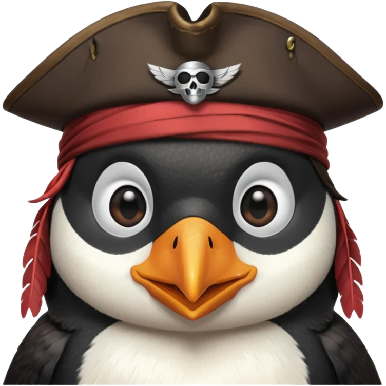 pirate crew member penguin emoji