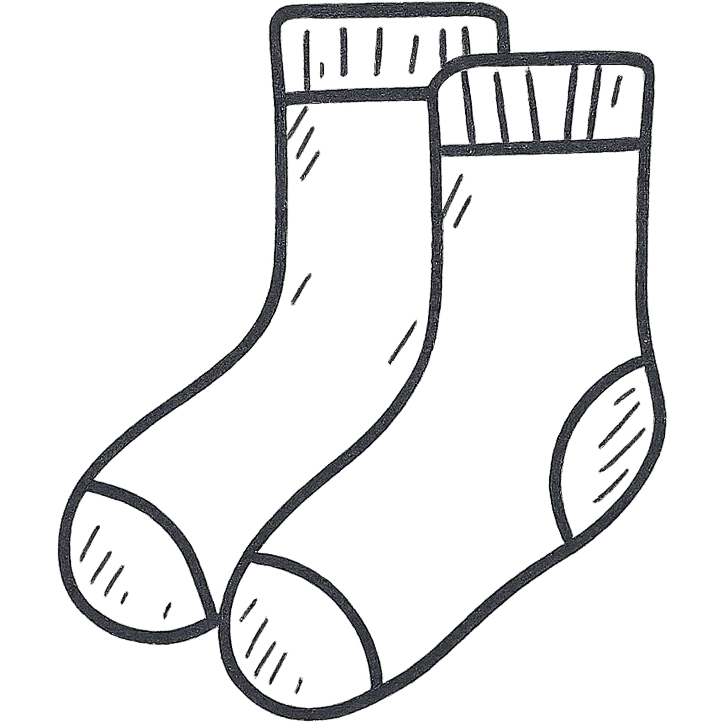 white socks emoji